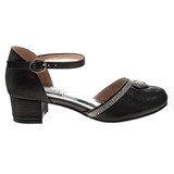 Black | Girls' d'Orsay Dress Shoes Right Side