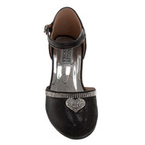 Black | Girls' d'Orsay Dress Shoes Front