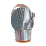 Silver Holographic | Girls' d'Orsay Dress Shoes Back