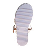 Silver | Girls' Metallic Wedge Sandals Sole