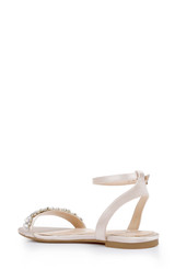 Champagne | Ohara Minimalist Crystal Adorned Flats