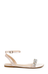Champagne | Ohara Minimalist Crystal Adorned Flats
