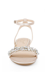 Champagne | Ohara Minimalist Crystal Adorned Flats