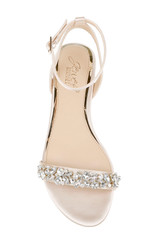 Champagne | Ohara Minimalist Crystal Adorned Flats