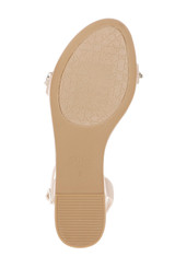 Champagne | Ohara Minimalist Crystal Adorned Flats