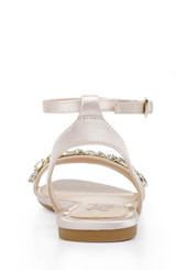 Champagne | Ohara Minimalist Crystal Adorned Flats