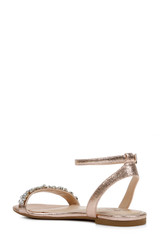 Rose Gold | Ohara Minimalist Crystal Adorned Flats