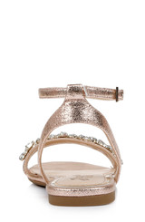 Rose Gold | Ohara Minimalist Crystal Adorned Flats