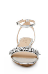 Silver | Ohara Minimalist Crystal Adorned Flats