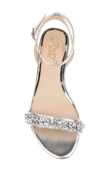Silver | Ohara Minimalist Crystal Adorned Flats