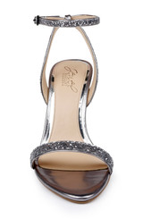 Smoke Ojai II Crystal Adorned Sculpted Stilettos Front