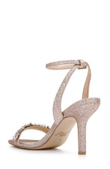 Rose Gold | Ojai Crystal Adorned Sculpted Stilettos