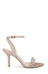 Rose Gold | Ojai Crystal Adorned Sculpted Stilettos