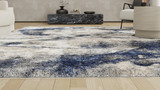 Downpour Blue Downpour Blue Statement Rug Render 4