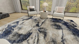 Downpour Blue Downpour Blue Statement Rug Render 5