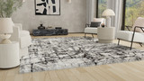 Black Ink Black Ink Contenporary Rug Render 3