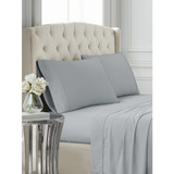 Grey | Cotton Sateen Grey Pillowcase Pair