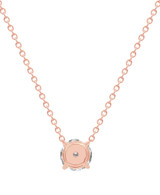 Rose Gold | Diamond Pendant Solitaire Plus Necklace Back