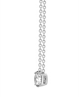 White Gold | Diamond Pendant Solitaire Plus Necklace Side