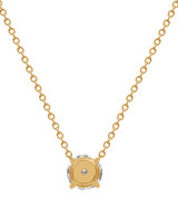 Yellow Gold | Diamond Pendant Solitaire Plus Necklace Back