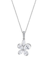 White Gold | Diamond Butterfly Pendant Necklace Front