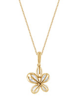 Yellow Gold | Diamond Butterfly Pendant Necklace Back