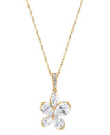 Yellow Gold | Diamond Butterfly Pendant Necklace Front