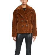 Cognac | Rollande Faux Fur Coat