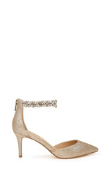 Lt. Gold | Raleigh Pointed Toe Kitten D'Orsay