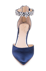 Navy | Raleigh Pointed Toe Kitten D'Orsay