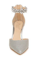 Silver Glitter | Raleigh Pointed Toe Kitten D'Orsay