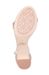 Light Gold Glitter | Ramsay Open Toe Block Heel