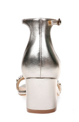 Lt. Gold Metallic Ramsay Open Toe Block Heel