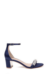 Navy | Ramsay Open Toe Block Heel