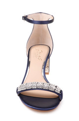 Navy | Ramsay Open Toe Block Heel