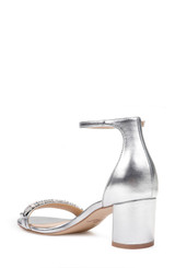 Silver Metallic | Ramsay Open Toe Block Heel