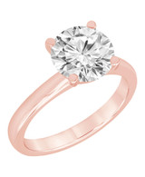 Rose Gold | Diamond Solitaire Engagement Ring Front