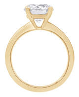 Yellow Gold | Diamond Solitaire Engagement Ring Back
