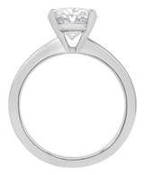White Gold | Oval-Cut Diamond Solitaire Engagement Ring Back