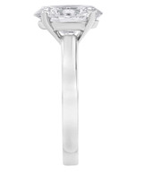 White Gold | Oval-Cut Diamond Solitaire Engagement Ring Side