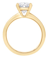 Yellow Gold | Oval-Cut Diamond Solitaire Engagement Ring Back