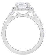 White Gold | Diamond Halo Solitaire Plus Engagement Ring