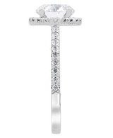 White Gold | Diamond Halo Solitaire Plus Engagement Ring