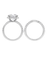 White Gold | Diamond Rings Bridal Set Back