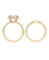 Yellow Gold | Diamond Rings Bridal Set Back