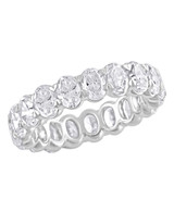 White Gold | Oval-Cut Eternity Band Ring