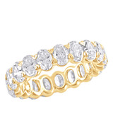 Yellow Gold | Oval-Cut Eternity Band Ring