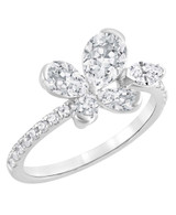 White Gold | Diamond Butterfly Ring Front