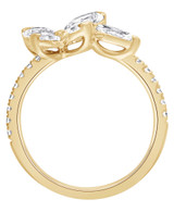 Yellow Gold | Diamond Butterfly Ring Back