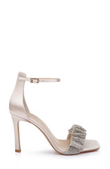 Champagne | Ridley Bejeweled Strap Stiletto Heel